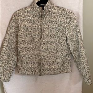 Cream and Black Suite Jacket